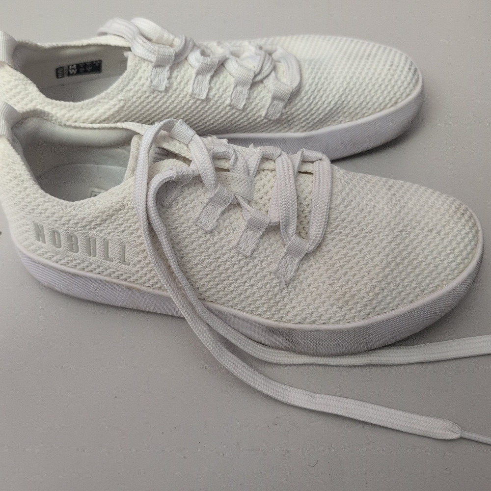 NOBULL Rec White Athletic Sneakers Men 7/ Woman 8.5 - Picture 3 of 13